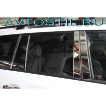 Land Cruiser 200 Накладка на дверные стойки нержавейка 8 шт