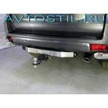 Prado 150 Фаркоп ТСУ с надписью PRADO нержавейка квадрат