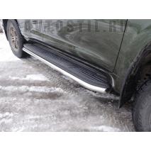 Prado 150 Защита порогов 60 мм нержавейка