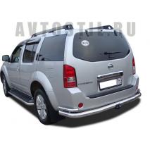 Pathfinder Задняя защита труба с углами 76/42 мм нержевейка