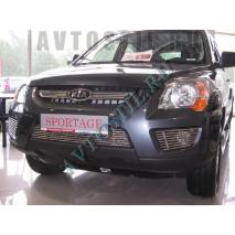 Sportage Накладка на решетку радиатора нержавейка 2ч нержавейка