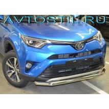 RAV4 Защита переднего бампера труба 60 мм нержавейка