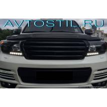 Land Cruiser 200 2008-2012 Решетка радиатора горизонтальные жалюзи черная