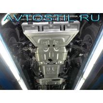 Prado 150 Защита днища V- АКПП+РК 4 части алюминий 4 мм