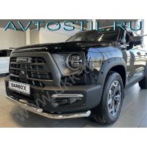 Dargo X Защита переднего бампера труба двойная 60/42 мм нержавейка