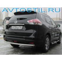 X-Trail Защита заднего бампера труба 57 мм нержавейка