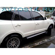 Santa Fe БПороги подножки площадки BMW style
