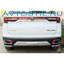 CS35 Plus Защита заднего бампера уголки D60 нержавейка