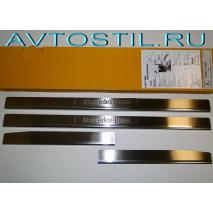 Mercedes-Benz C-class W204 2007-2015 Накладки на пороги нержавейка