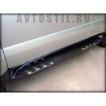 Prado 120 Декоротивная накладка на штатный порог 4 шт нержавейка