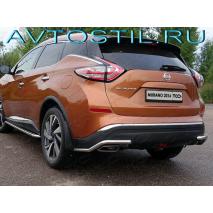 Murano Защита задняя уголки 42 мм нержавейка