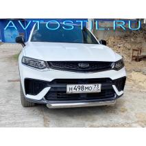 Tugella Защита переднего бампера труба 76 мм нержавейка короткая