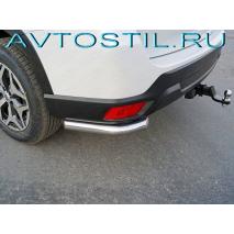 SUBARU FORESTER 2018 Защита задняя уголки длинные 60 мм нержавейка