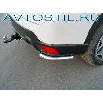 SUBARU FORESTER 2018 Защита задняя уголки короткие 60 мм (под брызговики) нержавейка