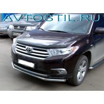 Highlander Защита переднего бампера d60 нержавейка