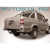 Uaz Patriot PICKUP Защита заднего бампера уголки d60+d42 двойные нержавейка