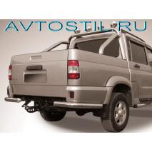 Uaz Patriot PICKUP Защита заднего бампера уголки d76 нержавейка