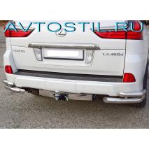 LX 570 450 Фаркоп ТСУ нержавейка съемный квадрат