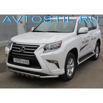 GX 460 Защита переднего бампера труба двойная 60/60 мм нержавейка G