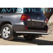 Land Cruiser 200 Защита заднего бампера труба одинарная с углами d76 нержавейка