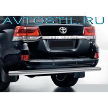 Land Cruiser 200 Задняя защита бампера труба 76 мм большая нержавейка