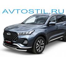X-Cross 7 Защита передняя нижняя труба двойная 57/42 мм нержавейка