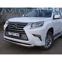 GX 460 Защита передняя нижняя овальная 75х42 мм нержавейка