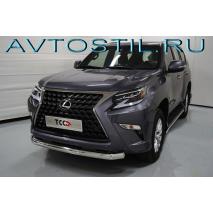 GX 460 Защита переднего бампера труба овальная 75/42 мм нержавейка