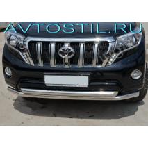 Prado 150 Защита переднего бампера двойная d60/60 нержавейка