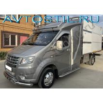 Next 2014 Защита переднего бампера труба двойная с перемычками 76/60 мм