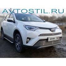 RAV4 Решетка радиатора нижняя 16 мм ( без круиз контроля ) нержавейка