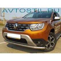 Duster Защита переднего бампера труба 60 мм нержавейка