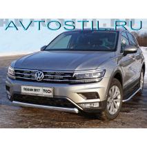 Tiguan Защита передняя нижняя овальная короткая 75х42 мм пакет