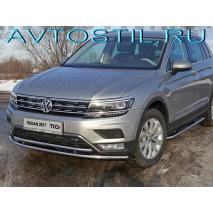 Tiguan Защита передняя нижняя двойная 42/42 мм пакет
