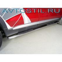 Tugella Пороги овальные с накладкой 75х42 мм нержавейка