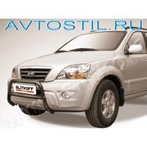 Sportage 2008 Кенгурятник передняя защита дуга низкая 57 мм черный