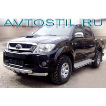 Hilux 2011 Защита переднего бампера труба 60/60 мм G нержавейка