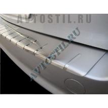 Honda Civic 2006 Накладки на задний бампер с загибом нержавейка 4 двери