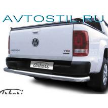 Amarok Защита заднего бампера труба с углами d60 нержавейка