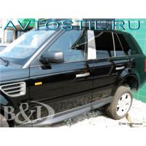 Range Rover 2002 Накладки на дверные стойки 8 шт нержавейка