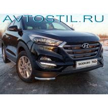 Tucson Защита передняя уголки 42 мм нержавейка