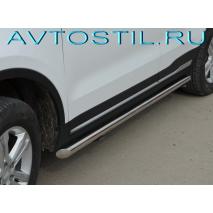 Atlas Pro Защита штатного порога труба 60 мм нержавейка