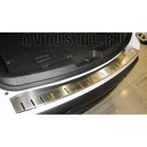 Opel Astra H 2004-2009 Накладка на задний бампер с загибом нержавейка 5 дв