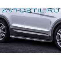 Premium Пороги подножки площадки с резиновой накладкой Premium