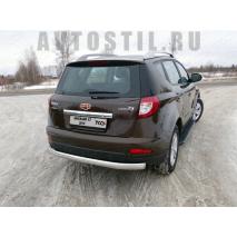 X7 2013 Защита задняя труба овальная 75х42 мм нержавейка