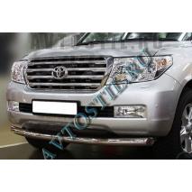 Land Cruiser 200 Защита переднего бампера труба 76 мм нержавейка