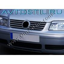 Volkswagen Jetta 1998-2004 Накладка на решотку радиатора нержавейка 8 шт
