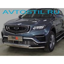Atlas Pro Защита переднего бампера труба двойнаая 42/42 мм нержавейка