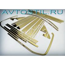 Land Cruiser 200 Накладки на стойки и молдинги окон нержавейка