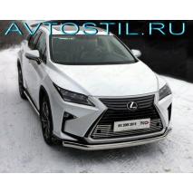 RX 300 Защита передняя нижняя овальная труба 75х42 мм нержавейка